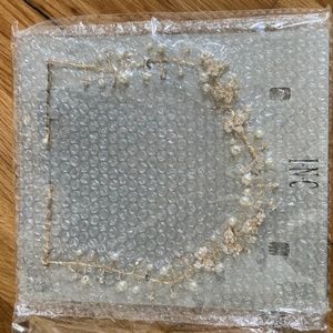 INC Crystal and Pearl Halo Headband